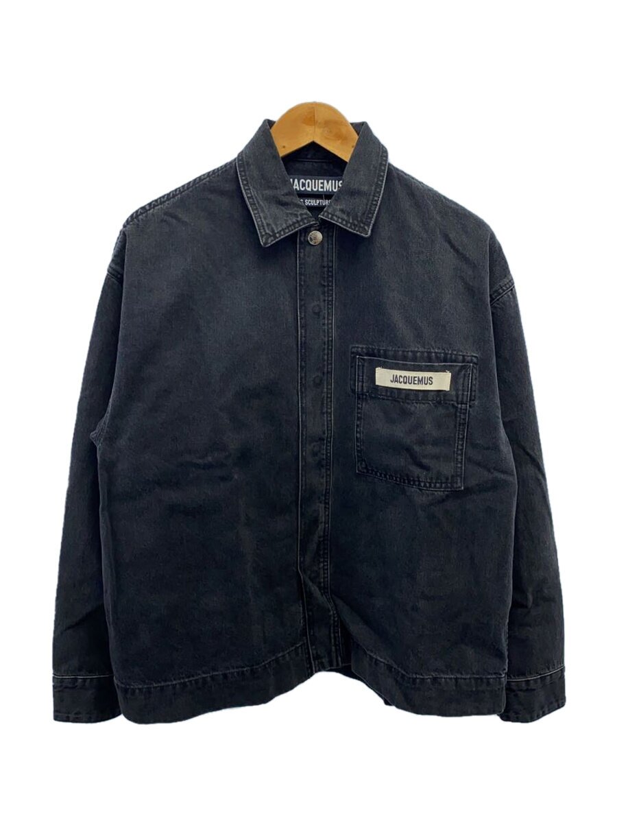 【中古】JACQUEMUS◆24SS/Les Classiquesコレクション/La Chemise de-Nimes/44/デニム/BLK//【メンズウェア】