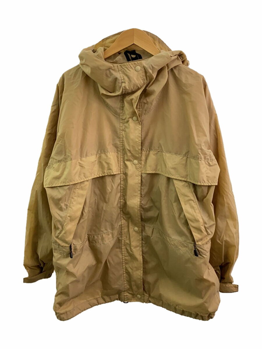 【中古】L.L.Bean◆マウンテンパーカ/薄手ジャケット/フード/L/ナイロン/BEG/無地//【メンズウェア】