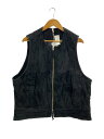 【中古】CCU/キルティングベスト/1/スウェード/BLK/無地/V-08-C-SUEDE-2【メンズウェア】