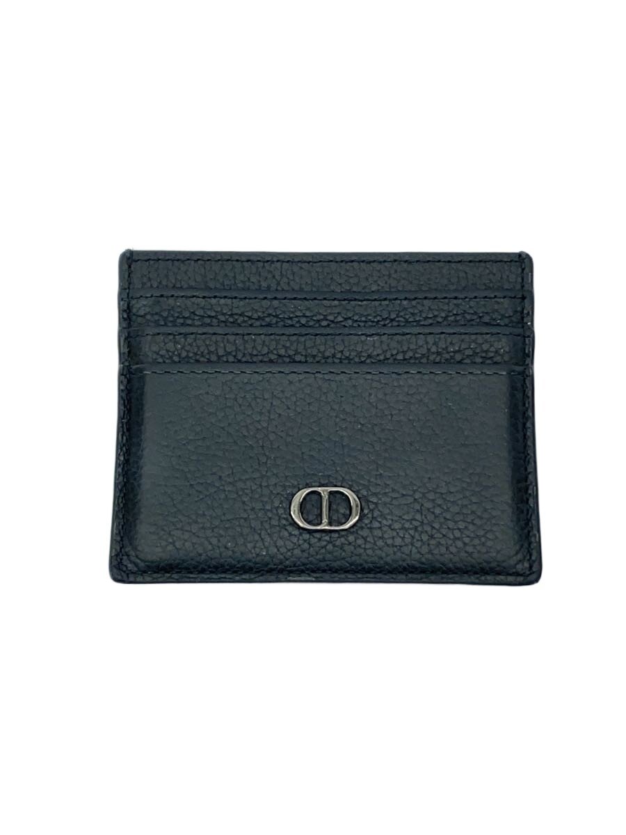 【中古】Christian Dior◆カードケース/レザー/BLK/メンズ/12-BG-0283【服飾雑貨他】