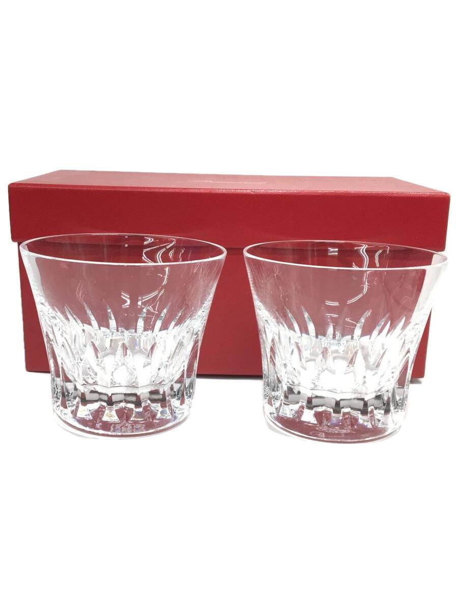 【中古】Baccarat◆グラス/2点セット/CLR/ローザ/ペアタンブラー/H:8.5/2015/クリア/箱あり【キッチン用品】