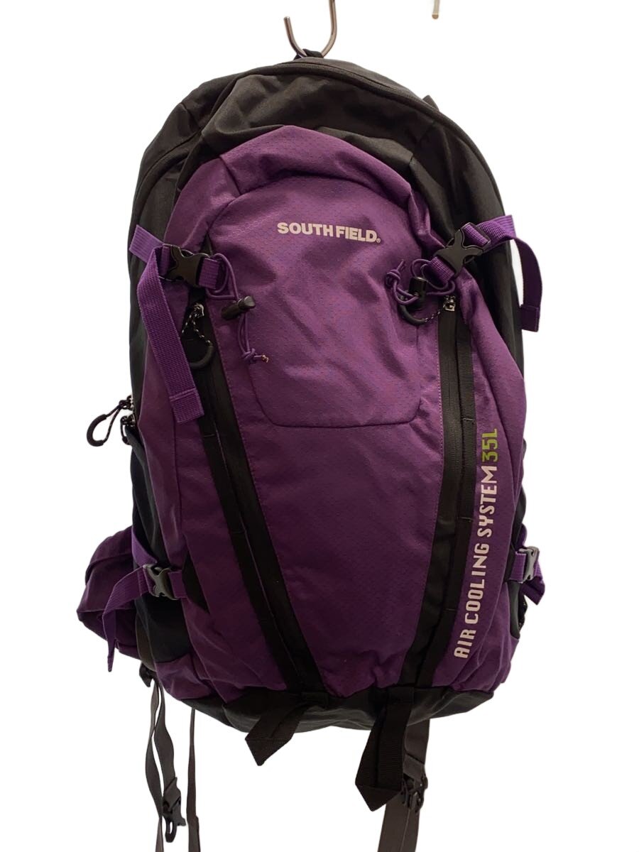 SOUTH FIELD◆AIR COOLING SYSTEM 35L/バックパック/リュック/ナイロン/パープル/