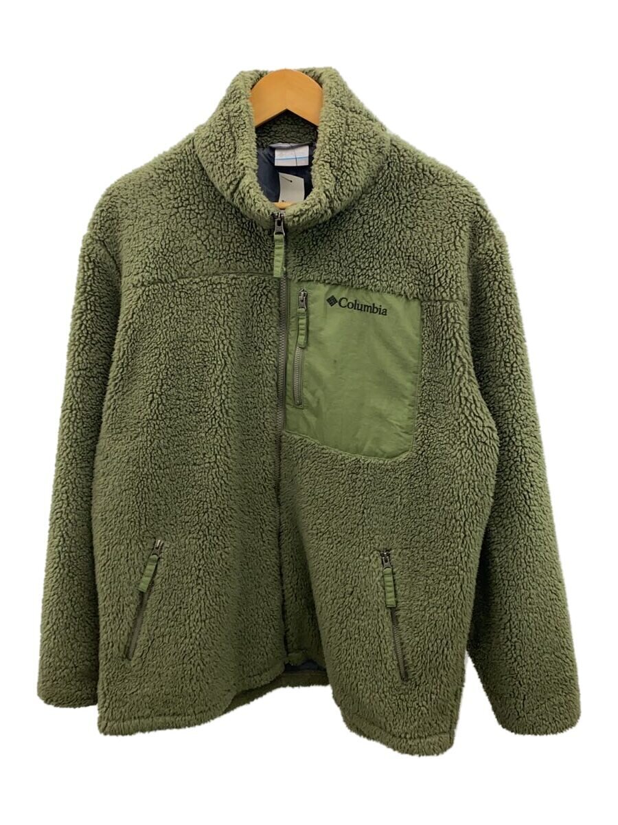 【中古】Columbia◆SUGER DOME JACKET_シュガードームジャケット/XL/ポリエステル/GRN/無地【メンズウェア】