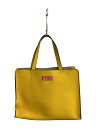 【中古】kate spade new york◆ハンドバッグ/--/YLW/無地【バッグ】