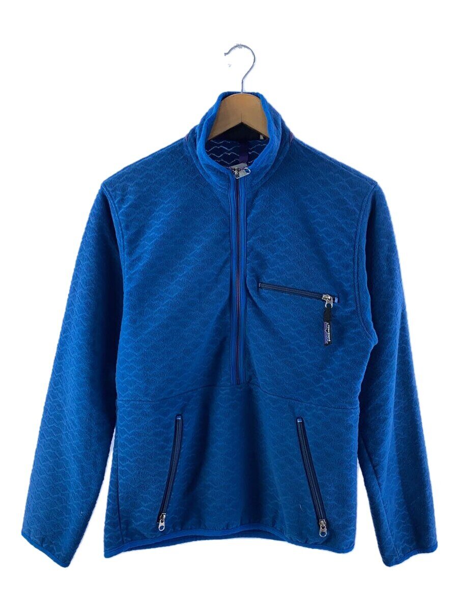 【中古】patagonia◆フリースジャケット/S/ポリエステル/ブルー【メンズウェア】
