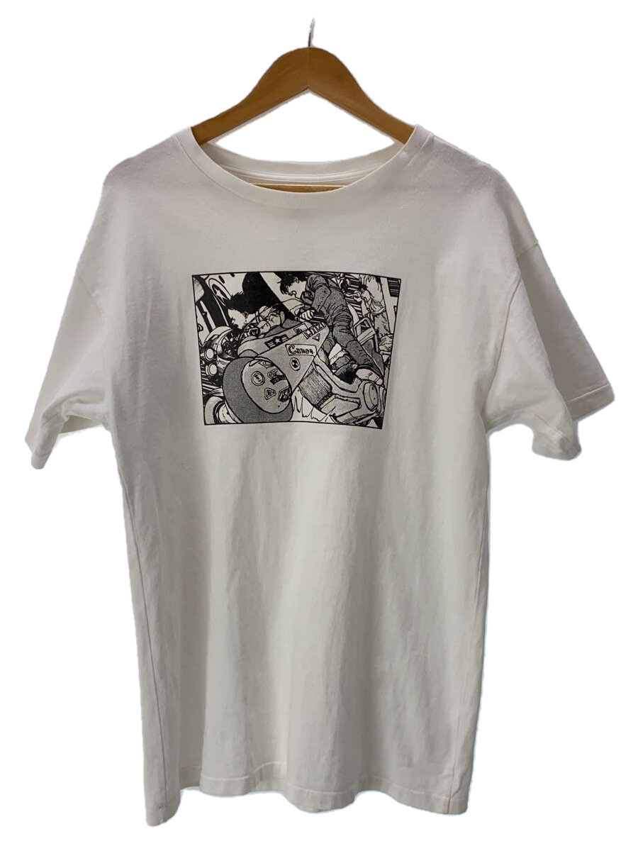 【中古】READYMADE◆カットソー/M/コットン/WHT/プリント【メンズウェア】