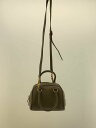 【中古】CHRISTIAN VILLA◆ミニボストンバッグ/--/GRY【バッグ】