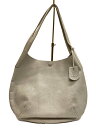 【中古】REN◆トートバッグ/レザー/GRY【バッグ】