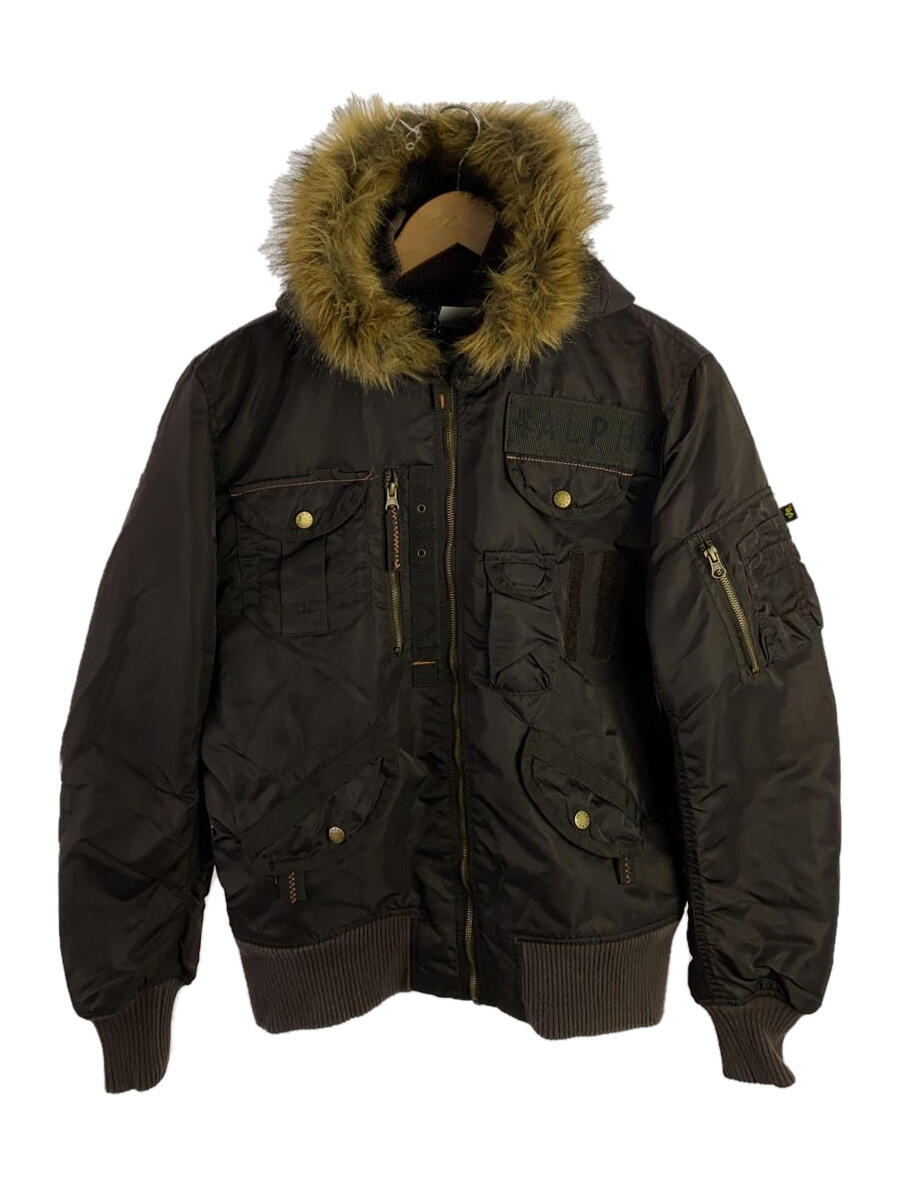 【中古】ALPHA INDUSTRIES◆フライトジャケット/XS/--/BRW/無地/CWU-45P【メンズウェア】