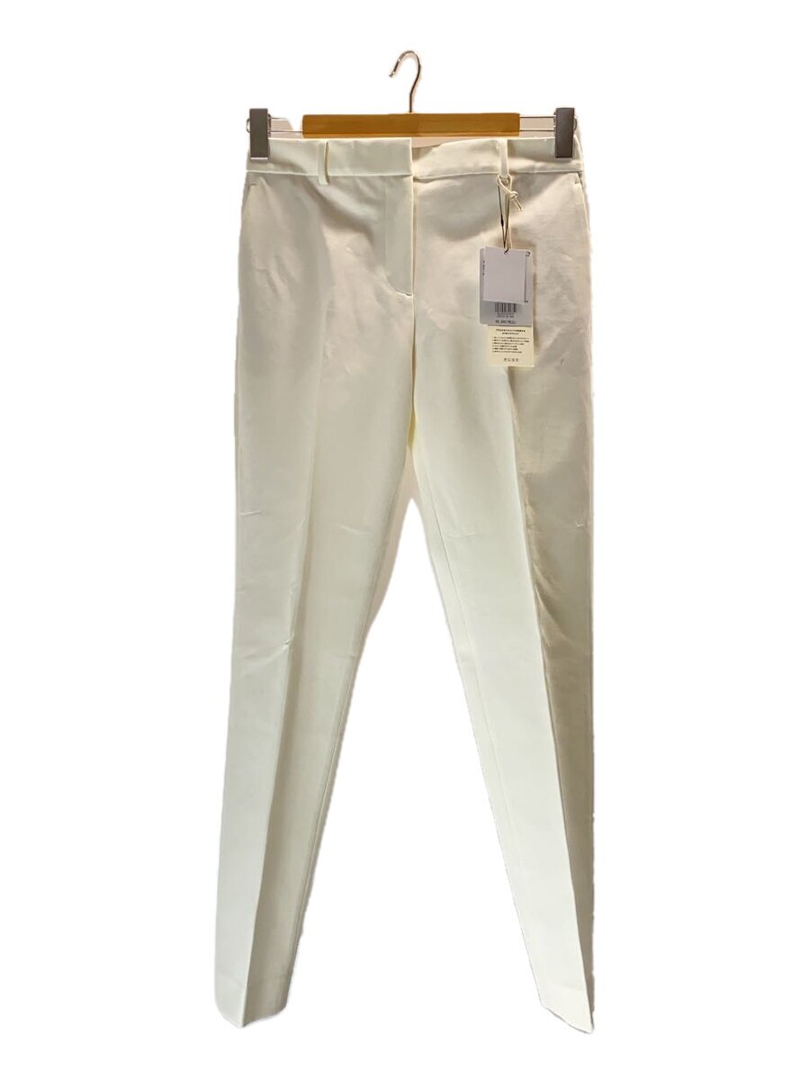 【中古】PLST◆タグ付/PLUS STYLE スティックパンツ/M/コットン/ホワイト/無地/12-3...