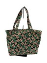 【中古】ANNA SUI◆トートバッグ/PVC/BLK/総柄【バッグ】