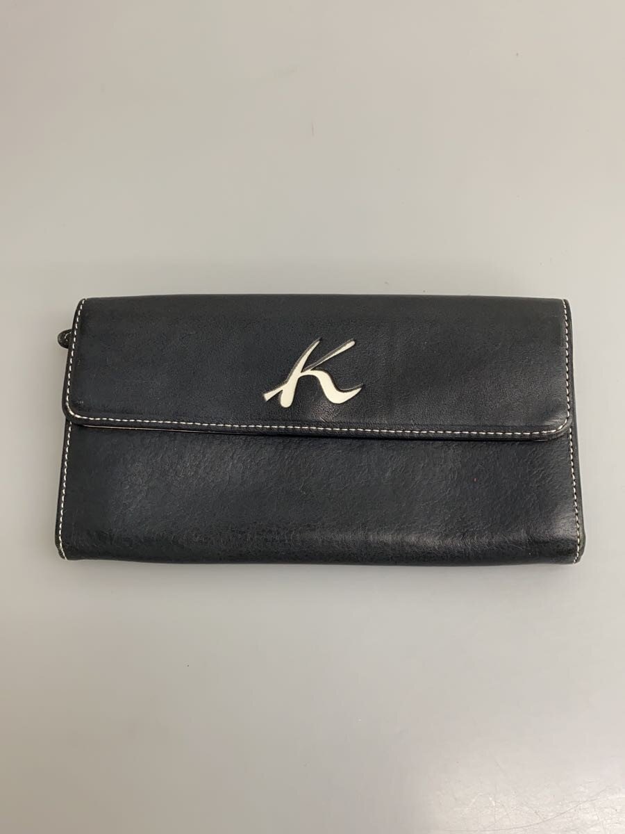【中古】Kitamura◆長財布/レザー/NVY/レディース【服飾雑貨他】