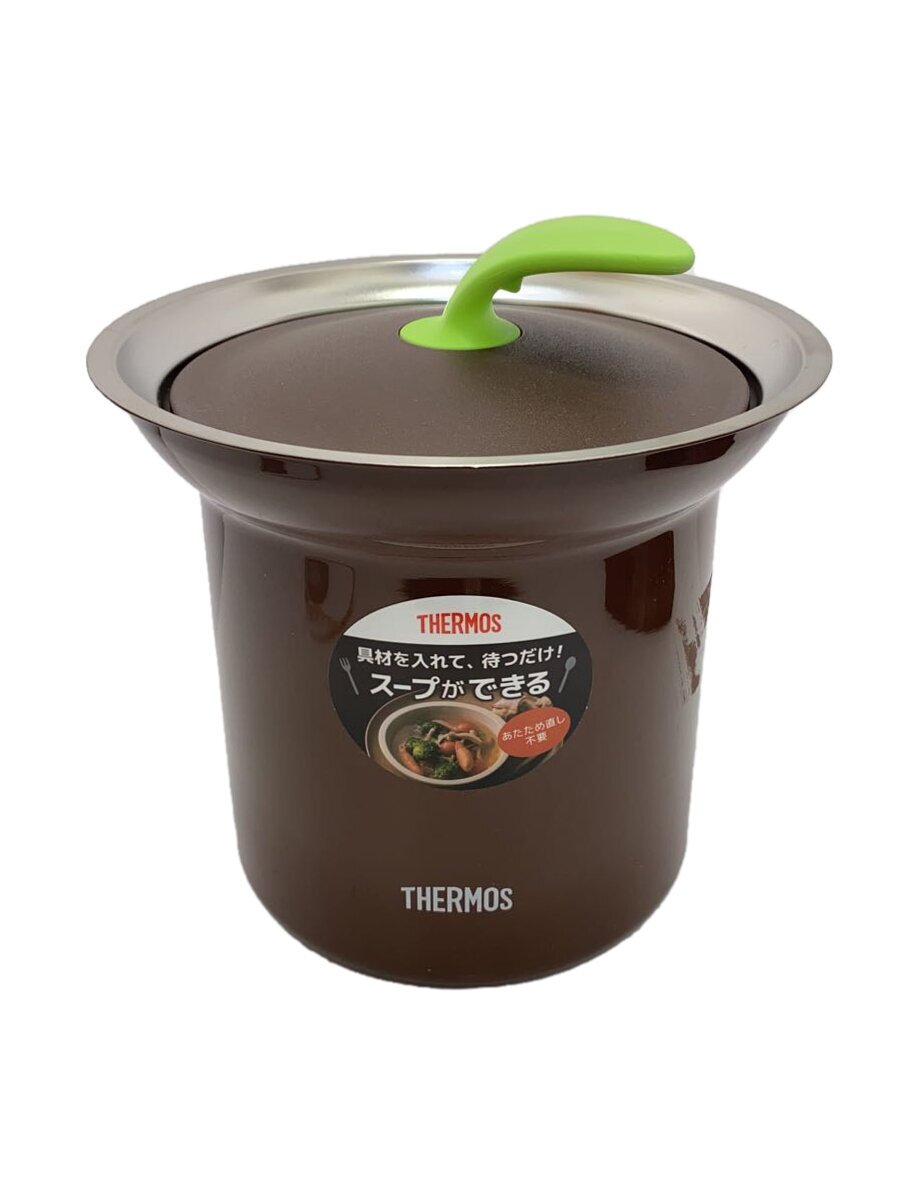 【中古】THERMOS◆鍋/容量:1L/BRW/kjc-1000/真空断熱テーブルスープジャー【キッチン用品】