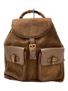 【中古】GUCCI◆リュック/レザー/BRW/003-2058-0016【バッグ】