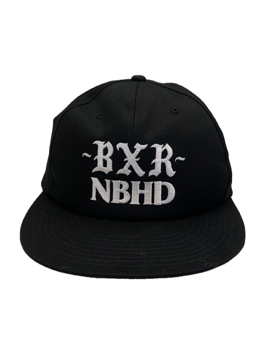 【中古】NEIGHBORHOOD◆BORN RAISED BASEBALL CAP/FREE/コットン/ブラック/無地/メンズ【服飾雑貨他】