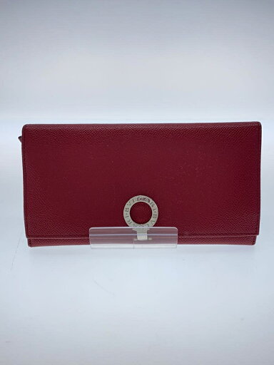 【中古】BVLGARI◆長財布/レザー/RED/レディース【服飾雑貨他】 【中古】BVLGARI◆長財布/レザー/RED/レディース【服飾雑貨他】