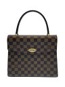 【中古】LOUIS VUITTON◆マルゼルブ_ダミエ・エベヌ_BRW/PVC/BRW【バッグ】