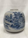 【中古】九谷焼◆壷・花瓶/BLU【インテリア小物・日用雑貨】