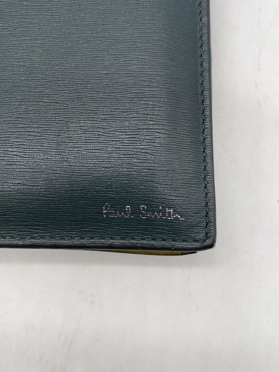 【中古】Paul Smith◆2つ折り財布/レザー/KHK/メンズ/M1A4833//【服飾雑貨他】