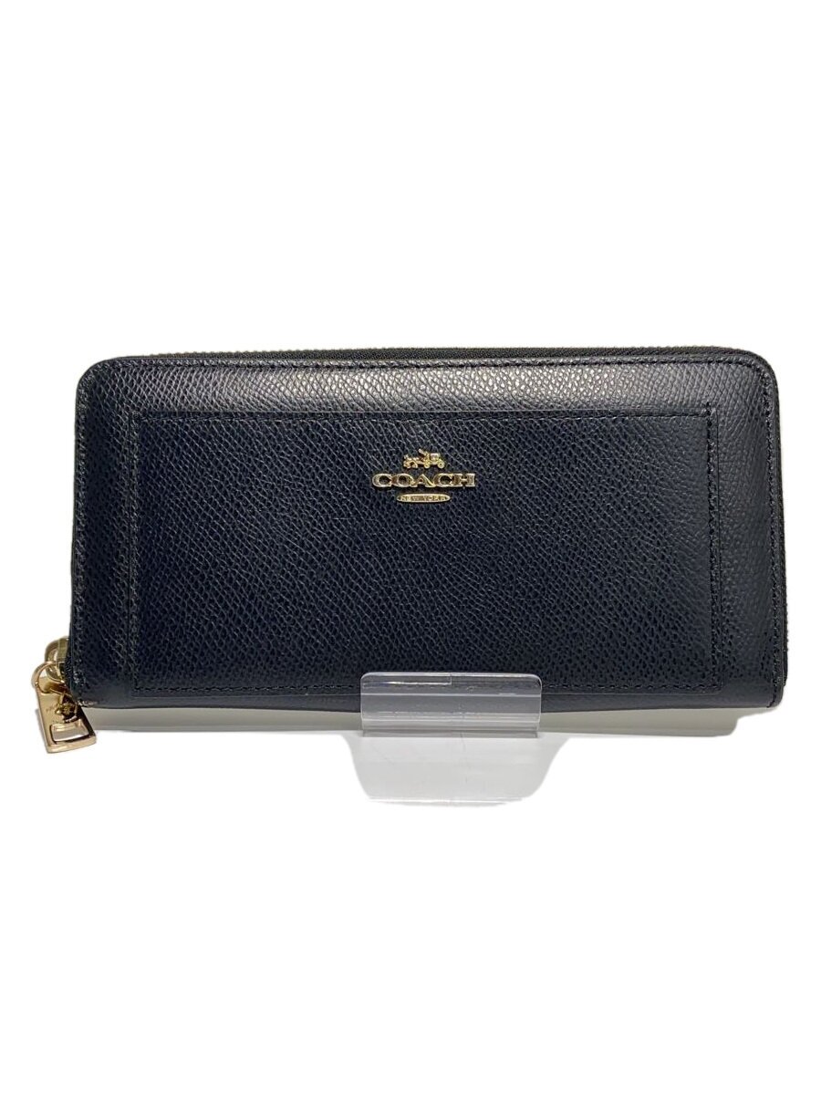 【中古】COACH◆長財布/--/レディース/F52648/ブラック/黒【服飾雑貨他】