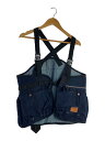 【中古】neru design works/neru vest/デニム/IDG/無地/NR-001Q【メンズウェア】