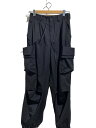 【中古】Y-3◆REFINED WOVEN CARGO PANTS/ボトム/--/ポリエステル/ブラック/in4373【メンズウェア】