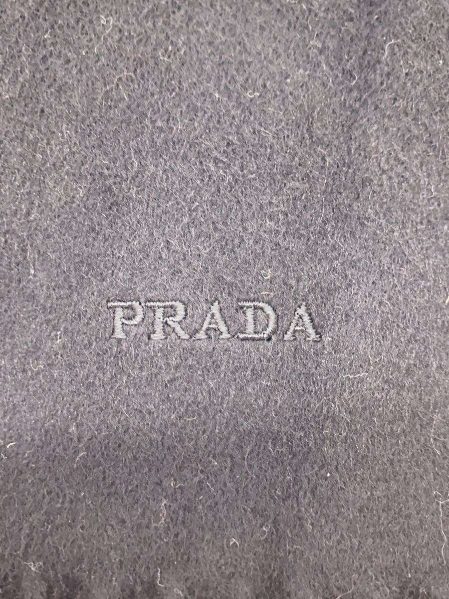 【中古】PRADA◆マフラー/カシミア/BLK/無地/メンズ【服飾雑貨他】 2