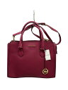 【中古】MICHAEL KORS◆ショルダーバッグ/レザー/RED【バッグ】