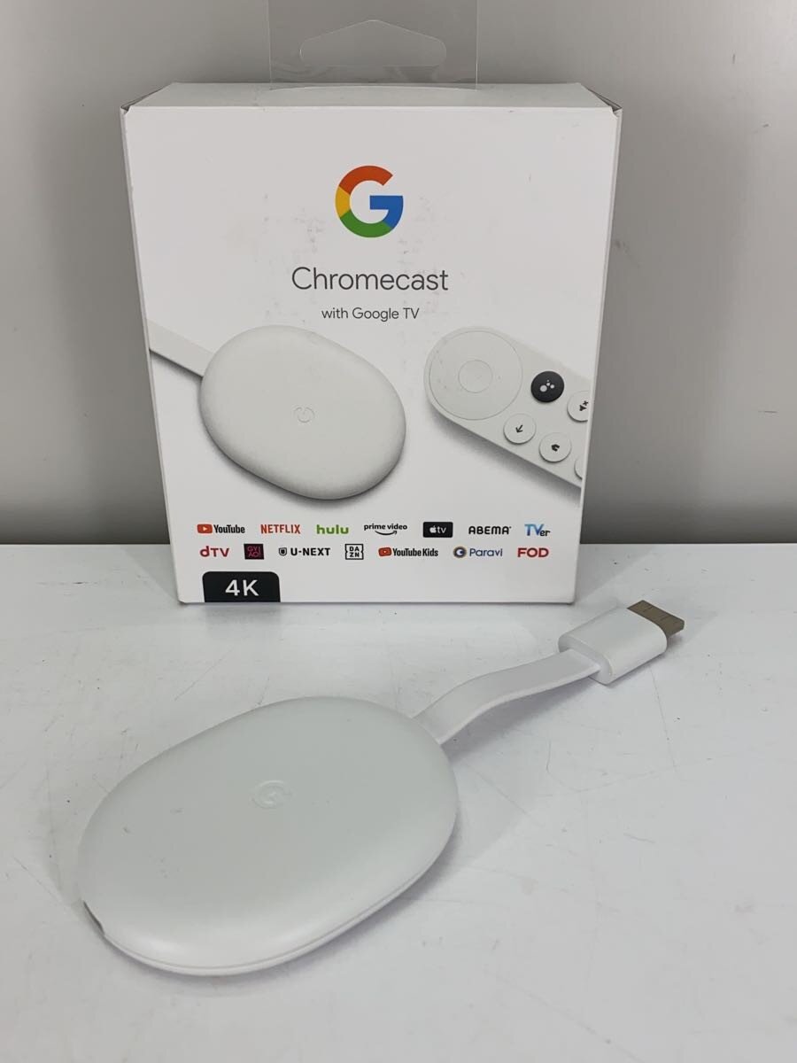 Chromecast with Google TV 4K 中古品 Google Chromecast with Google TV 4k 中古リモコンなし クローム
