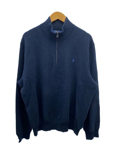 【中古】POLO RALPH LAUREN◆トップス/XXL/コットン/NVY/ハーフジップ【メンズウェア】 【中古】POLO RALPH LAUREN◆トップス/XXL/コットン/NVY/ハーフジップ【メンズウェア】
