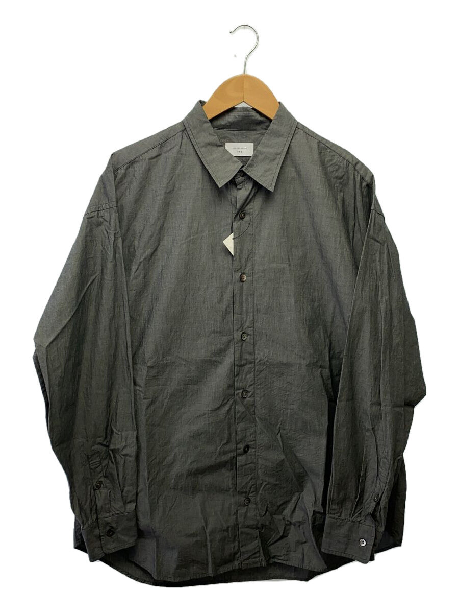 UNDECORATED◆長袖シャツ/3/コットン/GRY/無地/UDF23201