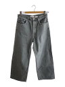 【中古】AGOLDE◆ボトム/25/コットン/GRY/無地/a9079g-1183/LOW SLUNG BAGGY【レディースウェア】