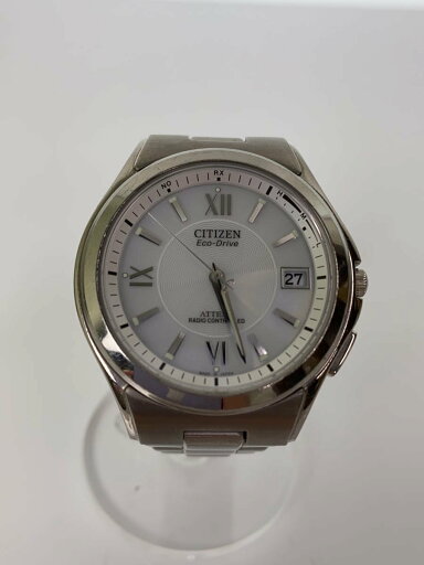 【中古】CITIZEN◆ソーラー腕時計/アナログ/ステンレス/WHT/SLV/H110-T011331【服飾雑貨他】 【中古】CITIZEN◆ソーラー腕時計/アナログ/ステンレス/WHT/SLV/H110-T011331【服飾雑貨他】