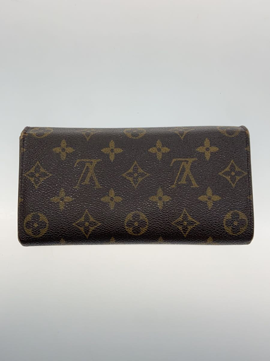 【中古】LOUIS VUITTON◆3)ポシェット・ポルト・モネ・クレディ_モノグラム・キャンバス_BRW/PVC/BRW/レディース【服飾雑貨他】