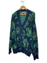 【中古】MAISON SPECIAL◆カーディガン(厚手)/1/アクリル/BLU/花柄/11231361305【メンズウェア】