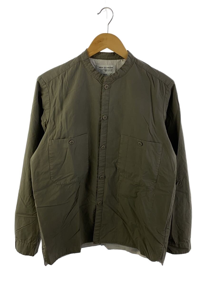【中古】ENDS AND MEANS◆Puff Shirts Jacket/長袖シャツ/M/コットン/グレー【メンズウェア】