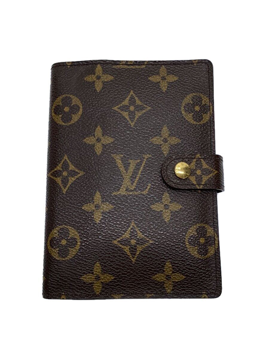 【中古】LOUIS VUITTON◆アジェンダPM_モノグラム_BRW/--/BRW/レディース【服飾雑貨他】
