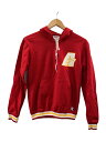 【中古】Champion◆70s〜/ジャージパーカー/XS/ポリエステル/レッド【レディースウェア】