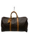 【中古】LOUIS VUITTON◆キーポル50_モノグラム・キャンバス_BRW/PVC/BRW【バッグ】