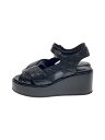 【中古】CHANEL◆サンダル/38/BLK/レザー/G39918【シューズ】