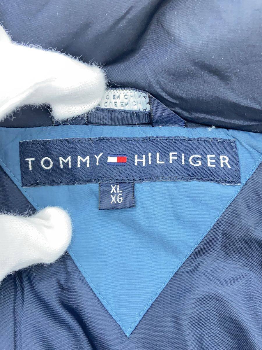 【中古】TOMMY HILFIGER◆ダウンジャケット/XL/ナイロン/インディゴネイビー/無地/112-611602-020【メンズウェア】
