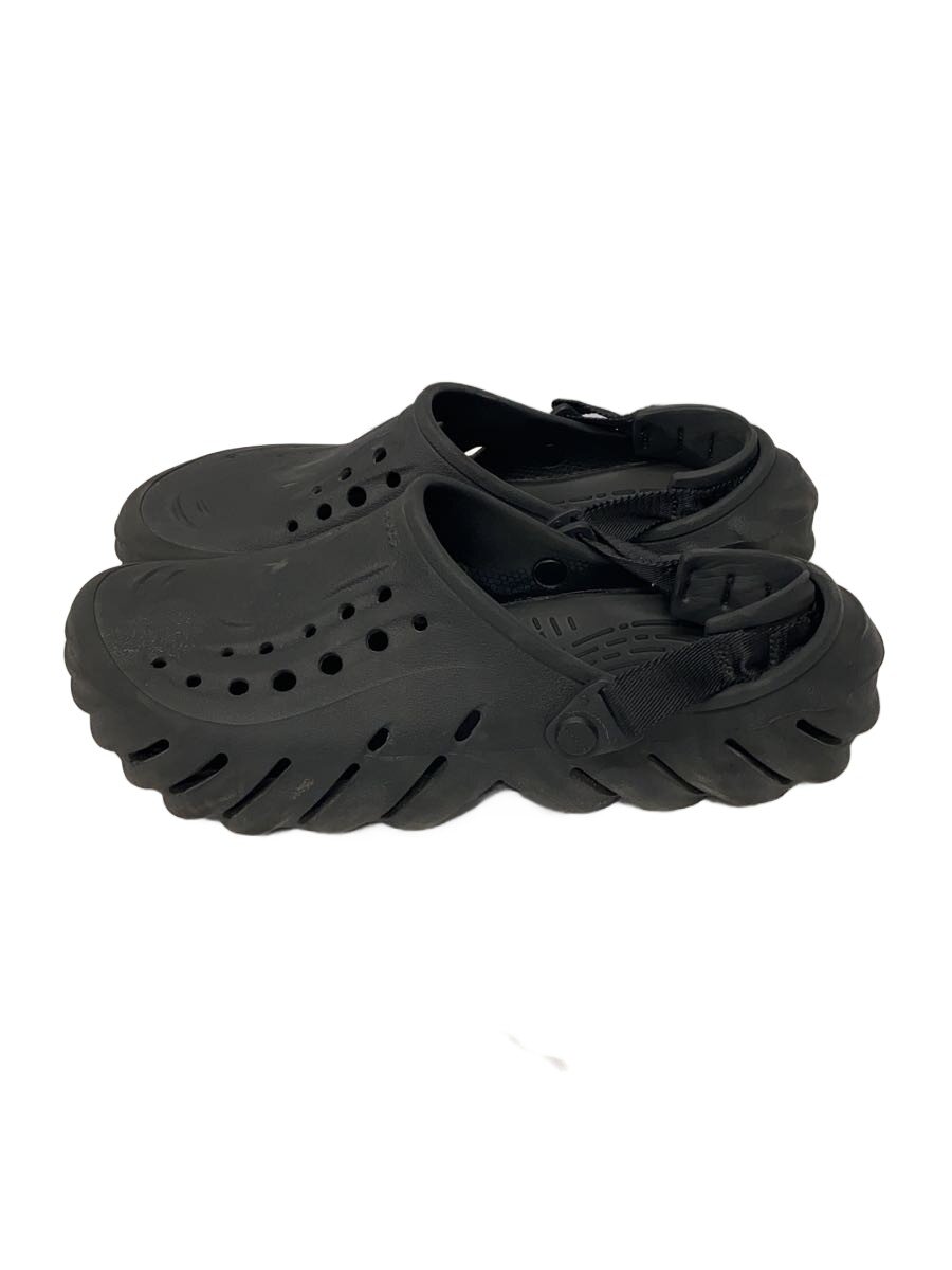 【中古】crocs◆サンダル/9M/BLK/PVC【シューズ】