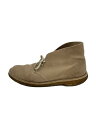 【中古】Clarks◆Desert Boot/デザートブーツ/--/BEG/ソール減り【シューズ】(4)