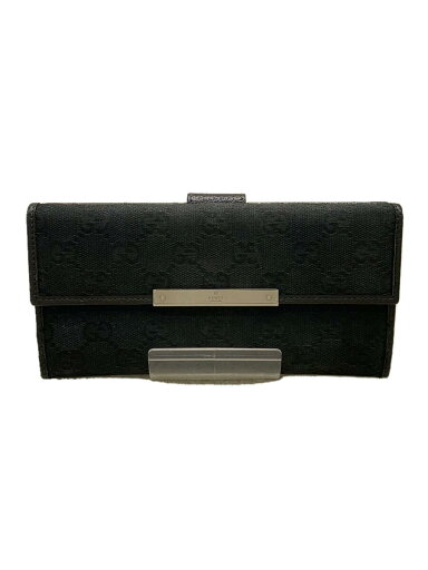 【中古】GUCCI◆長サイフ_GGキャンバス/キャンバス/BLK/レディース【服飾雑貨他】 【中古】GUCCI◆長サイフ_GGキャンバス/キャンバス/BLK/レディース【服飾雑貨他】