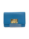 【中古】FURLA◆3つ折り財布/レザー/ブルー/無地/レディース/WP00225/【服飾雑貨他】(4)