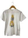【中古】STUSSY◆Tシャツ/S/コットン/WHT//【メンズウェア】
