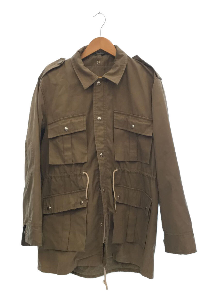 【中古】MILITARY◆ジャケット/--/コットン/BRW/無地【メンズウェア】