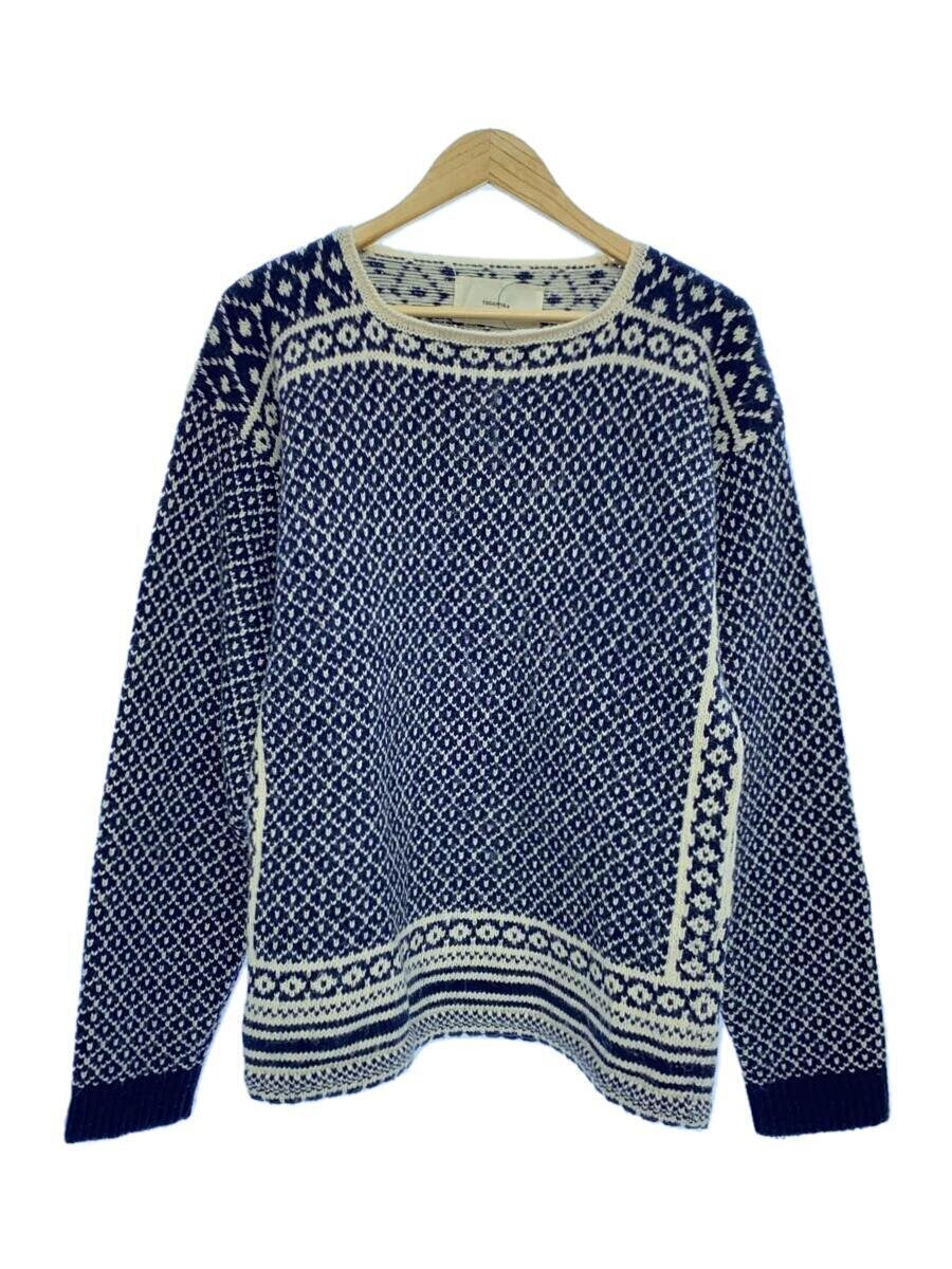 TODAYFUL◆Nordic Over Knit/ニット・セーター(厚手)/FREE/ナイロン/NVY/12220502
