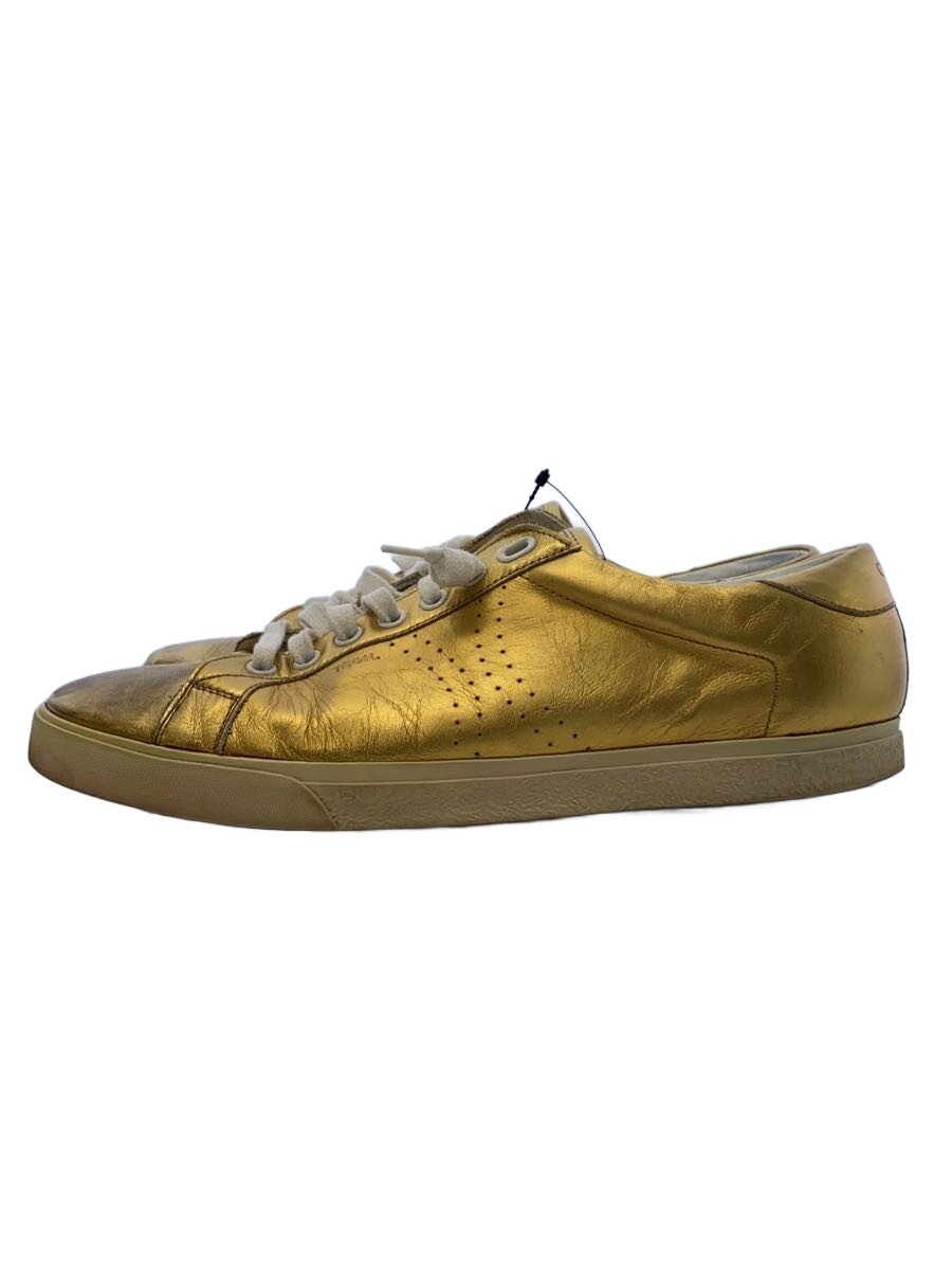 【中古】CELINE◆メタリックカラー/ゴールド/ローカットスニーカー/41/GLD【シューズ】