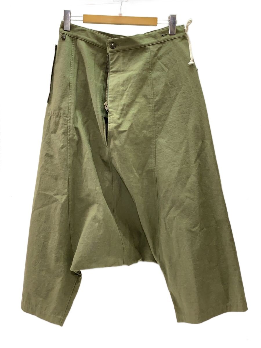 Nylon, Rayon, Polyester - 【中古】YOHJI YAMAMOTO◆ミリタリーバックサテンRラップサルエルパンツ/1/コットン/KHK/FQ-P51-002//【レディースウェア】